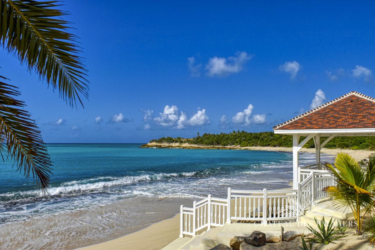 4.Location villa Chateau des Palmiers accés mer Terres Basses Saint Martin_accés plage